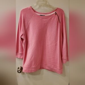 Lauren Raph Lauren Jeans Co 1X Plus Pink Sweatshirt